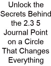 Unlock The Secrets Behind The 2.3 5 Journal Point On A Circle That Changes Everything