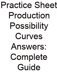 Practice Sheet Production Possibility Curves Answers: Complete Guide
